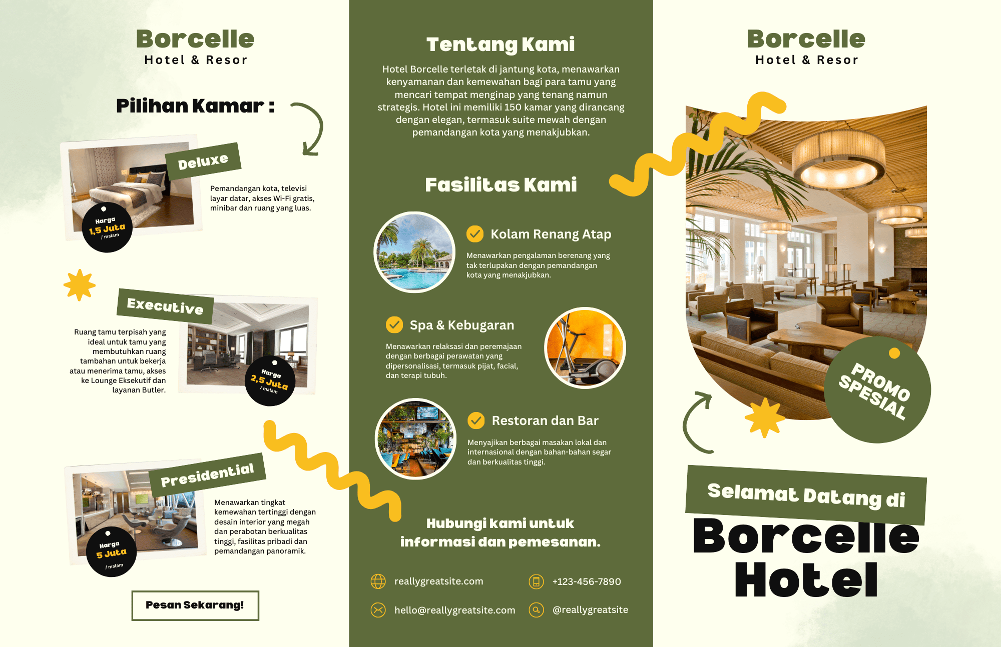 Cokelat dan Oranye Organik Jasa Catering Brosur Lipat Tiga (1)