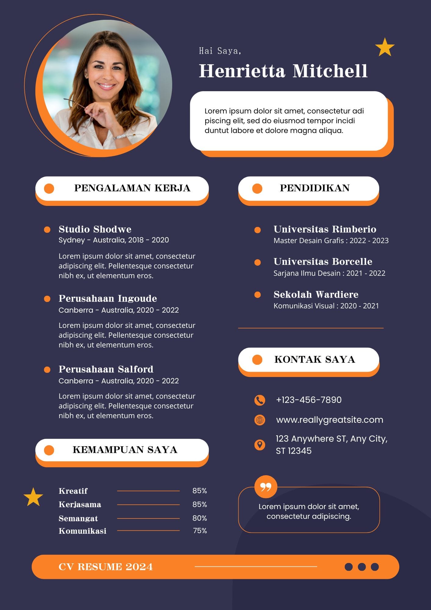 jasa pembuatan cv lamaran kerja